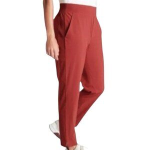 Athleta Brooklyn Canyon Red Ankle Pant Athletic Casual Yoga Gym Size  4